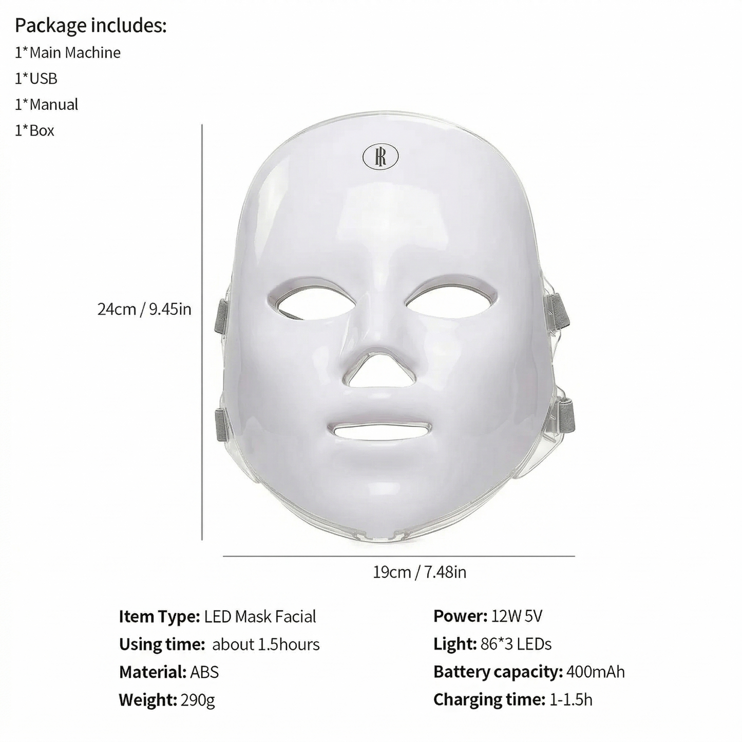 Professional 7-Color LED Face Mask - Clear Skin in 7 Days