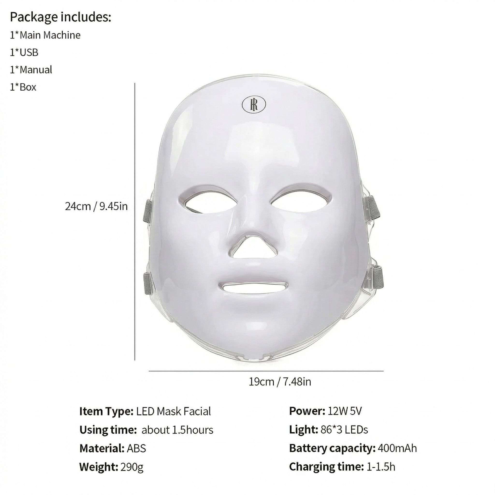 Professional 7-Color LED Face Mask - Clear Skin in 7 Days