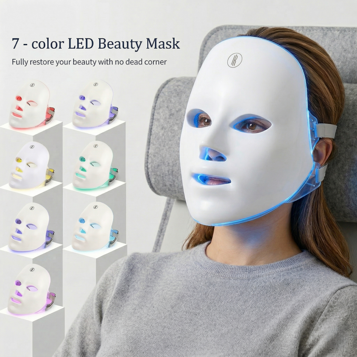Professional 7-Color LED Face Mask - Clear Skin in 7 Days