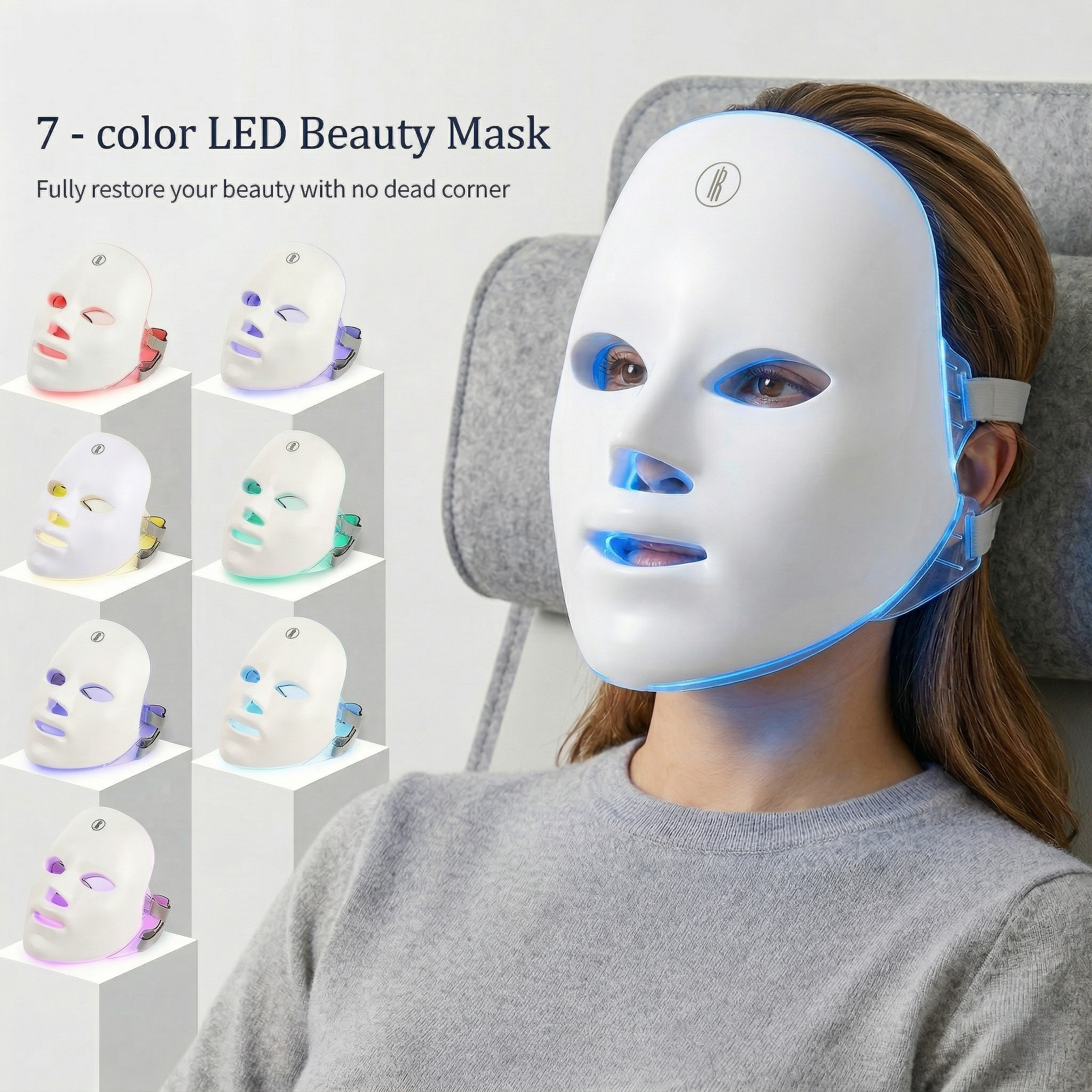 Professional 7-Color LED Face Mask - Clear Skin in 7 Days