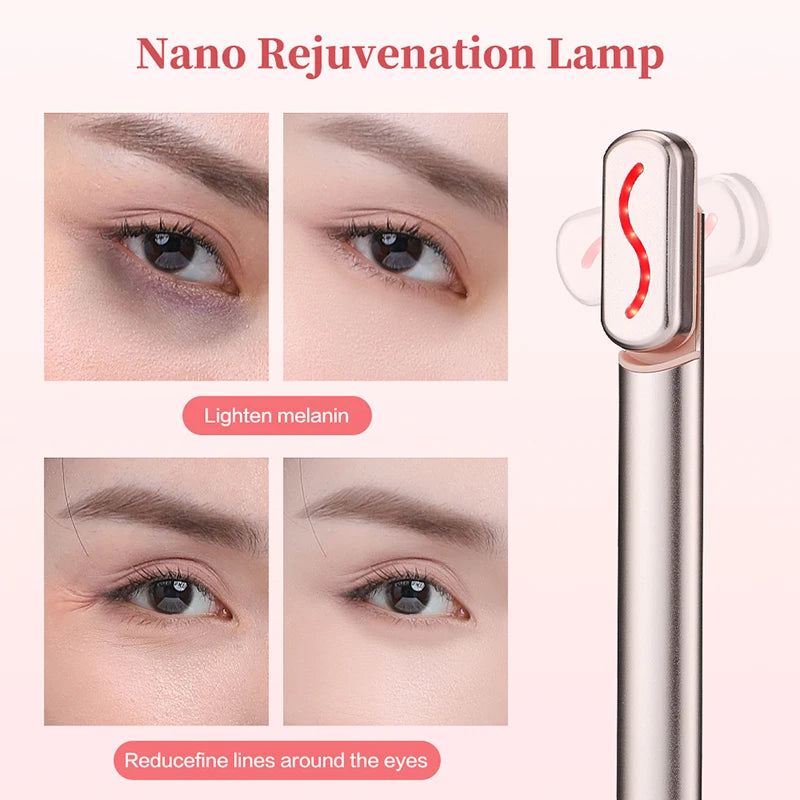 EMS Microcurrent Face Lifting Device – Red Light Facial Wand