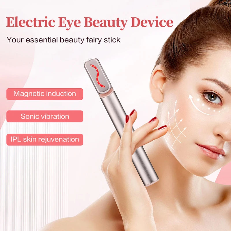 EMS Microcurrent Face Lifting Device – Red Light Facial Wand
