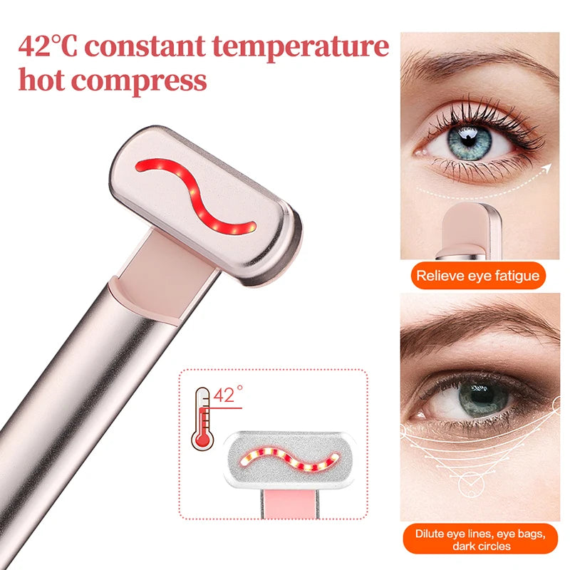 EMS Microcurrent Face Lifting Device – Red Light Facial Wand