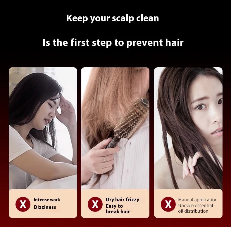 Red Light Scalp Massage Comb – Hair Growth & Oil Applicator